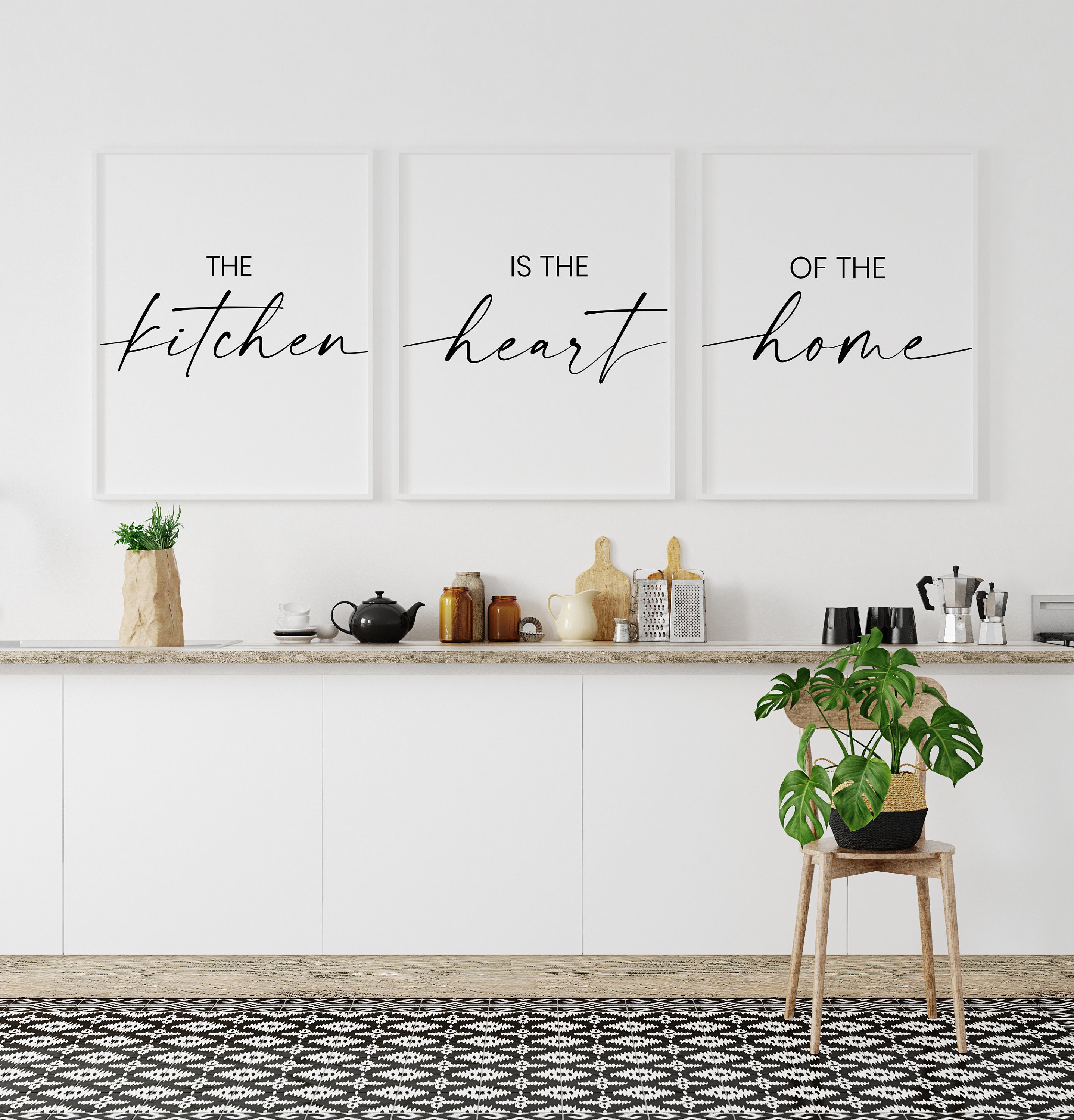 The kitchen is the heart of the home Kitchen Decor kitchen  Etsy
