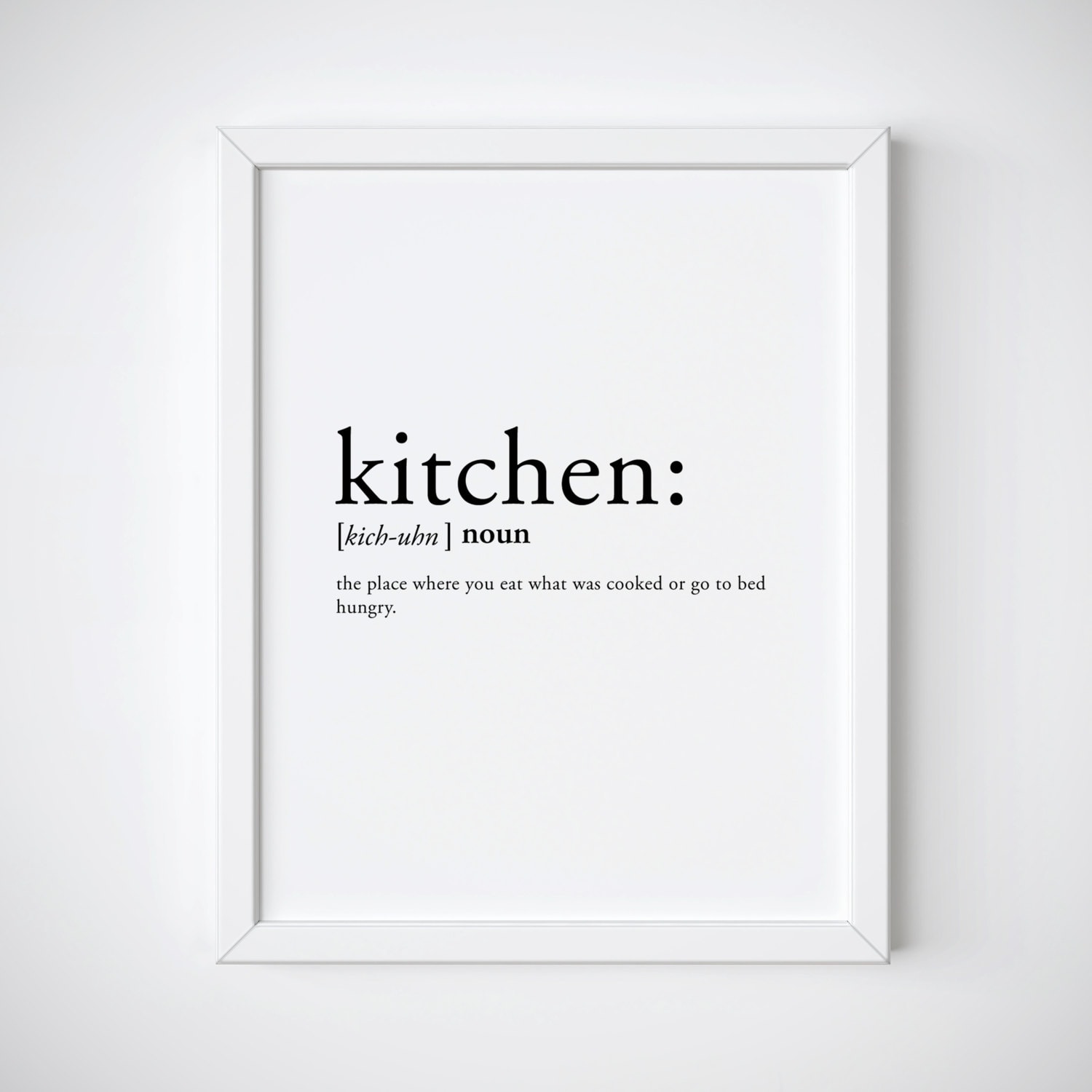Kitchen definition kitchen print dictionary print Etsy