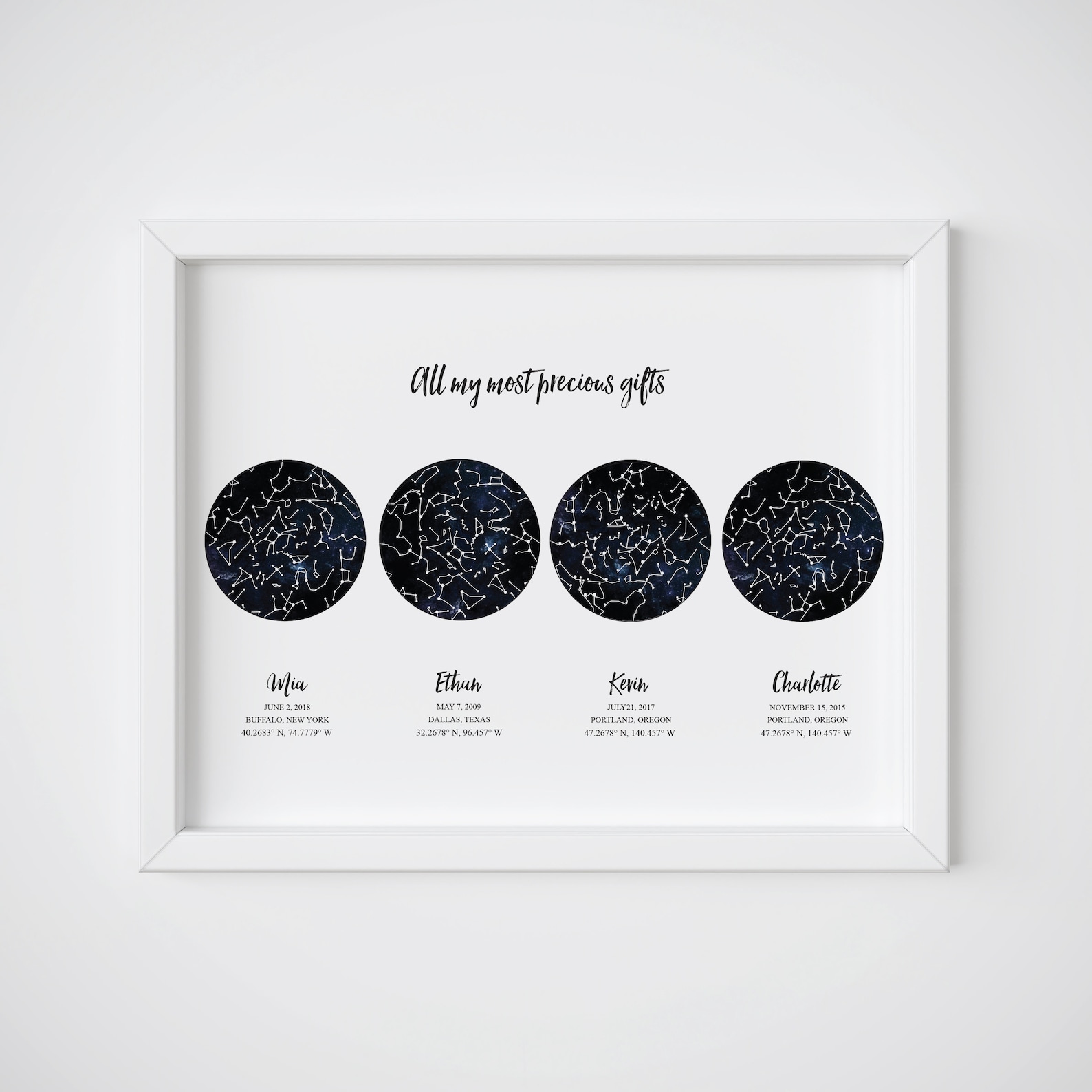 Night Sky Poster Custom Night Sky Constellation Map Star - Etsy