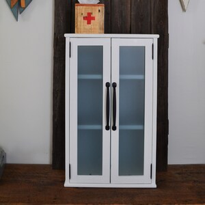 Washroom Cabinet , Medicine Cabinet , Washroom Storage , Glass Door , 2 Doors , Frosted Glass , Made to Order