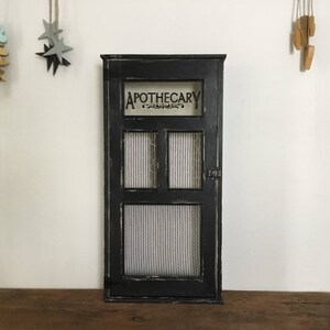 Vintage Apothecary Cabinet , Medicine Cabinet , Farmhouse Style , Custom Made , Made to Order image 6