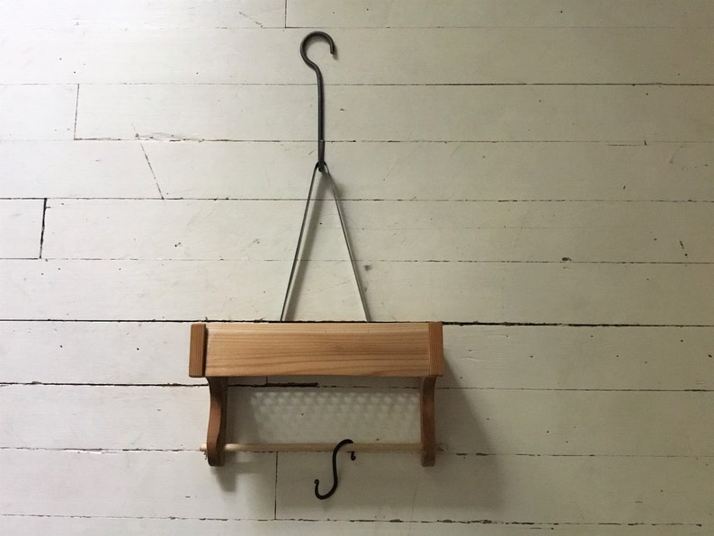 Outdoor Cedar Shower Caddy Rustic Style Exterior Shower Etsy