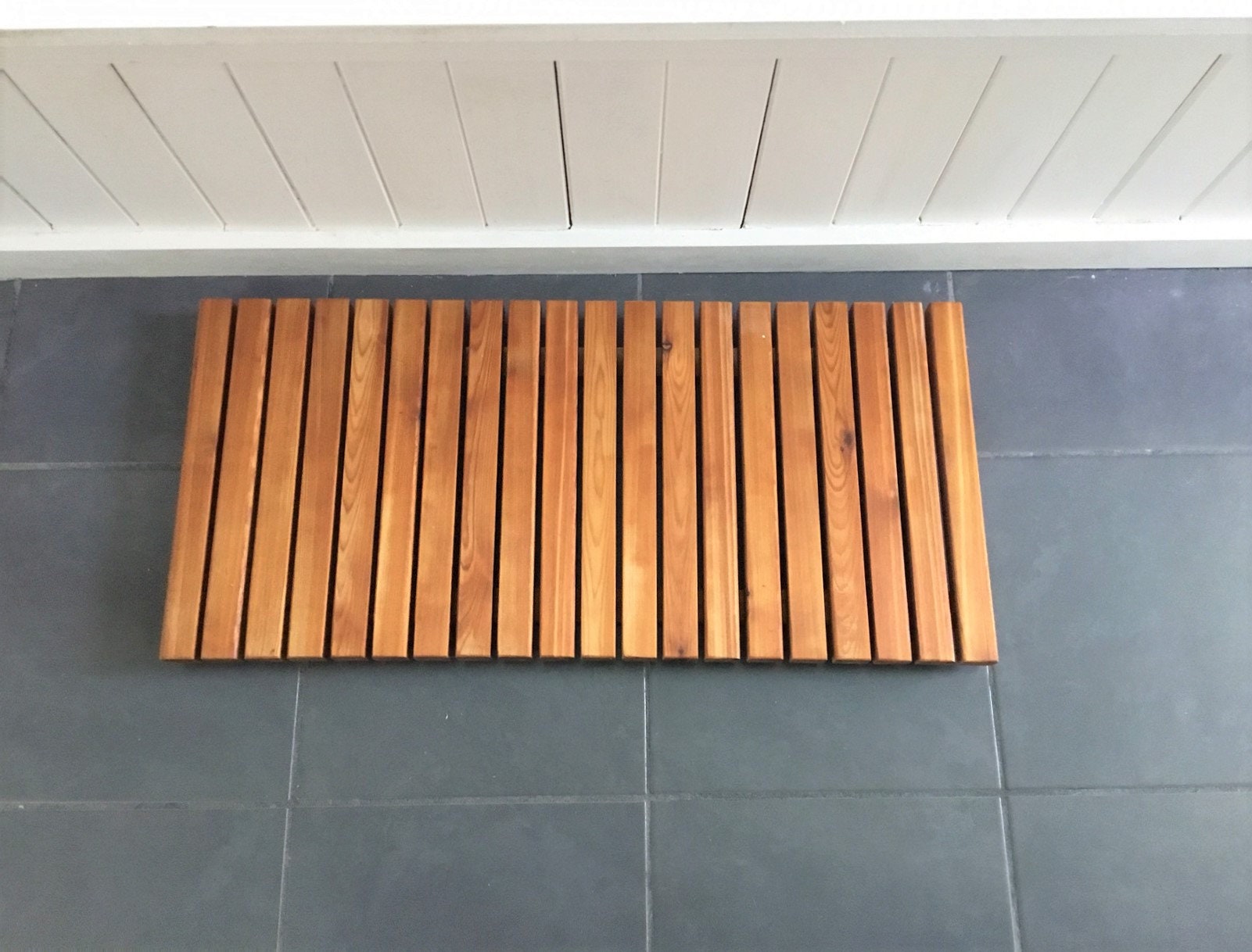 Cedar Wood Bath Mat Indoor Outdoor Wood Shower Mat Various - Etsy