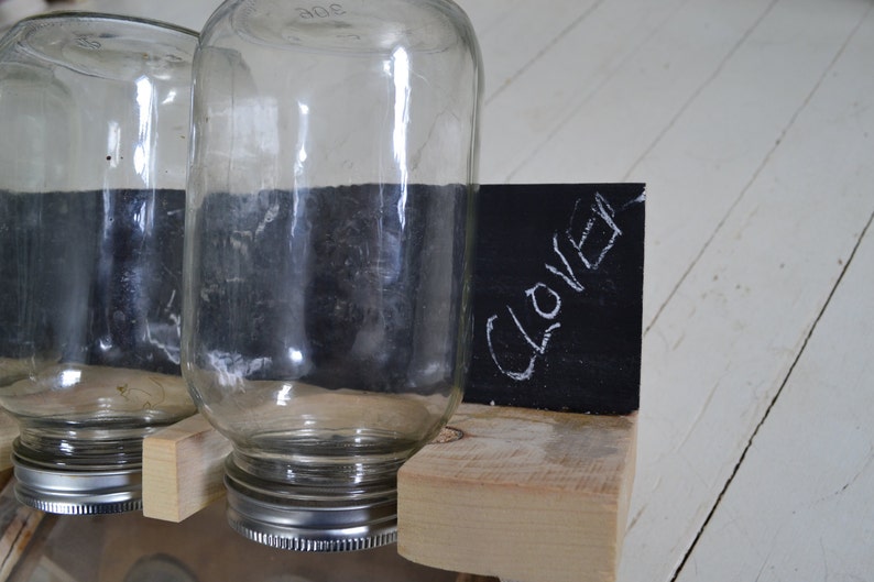 Recycled Wood Seed Sprouter with Tray and Chalkboard Backing Seed