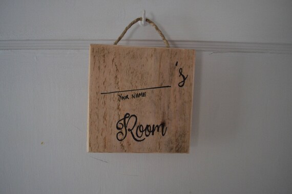 Custom Name Sign Children S Bedroom Door Decor Rustic Style Door Sign Name Plaque Recycled Pallet Wood Hand Lettering Door Hanger