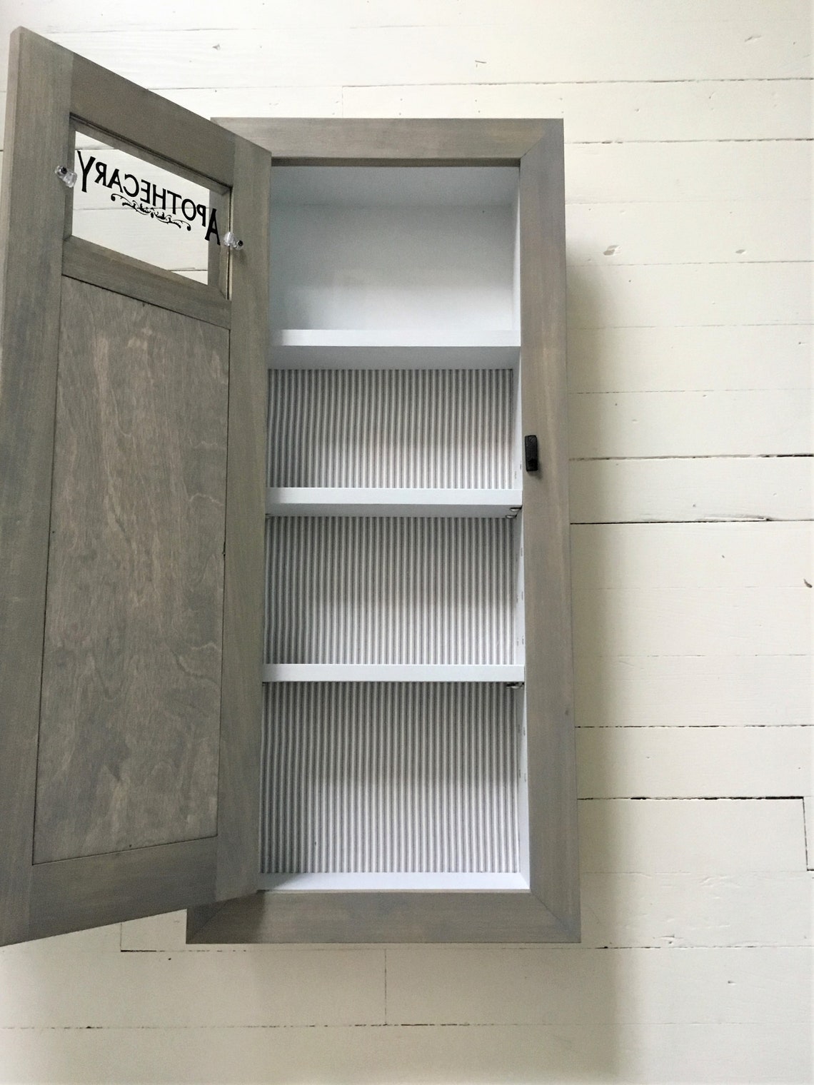 Farmhouse Style Recessed Medicine Cabinet Built in Washroom - Etsy