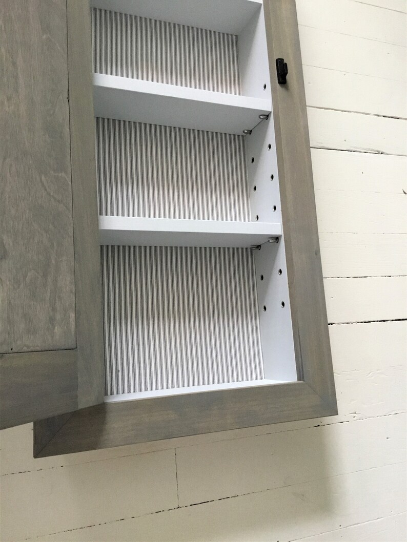 Farmhouse Style Recessed Medicine Cabinet Built in Washroom - Etsy