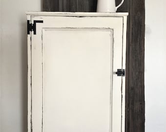 Wall Mounted Washroom Cabinet , Farmhouse Style Cabinet , Medicine Cabinet , Chalk paint Finish , Vintage Style