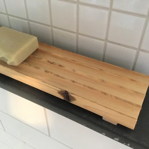 Plat de savon en bois de grange récupéré, porte-savon en bois, fait sur mesure image 6