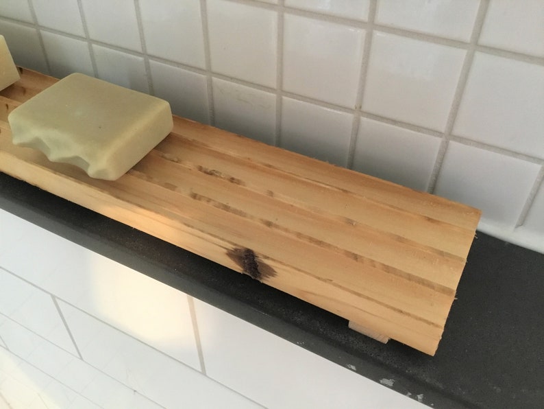 Plat de savon en bois de grange récupéré, porte-savon en bois, fait sur mesure image 6
