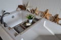 Custom Barn Wood Bath Tray Caddy with Tablet Holder