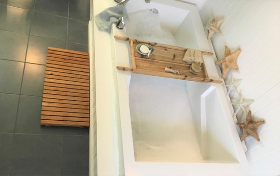 Cedar Wood Bath Mat , Indoor Outdoor Wood Shower Mat , Various