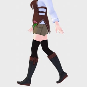 Khaki Shorts and Riding Boots for VRoid Stable
