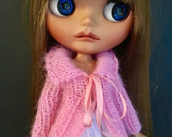 Blythe Hand Knitted Cardigan in soft fine Mohair