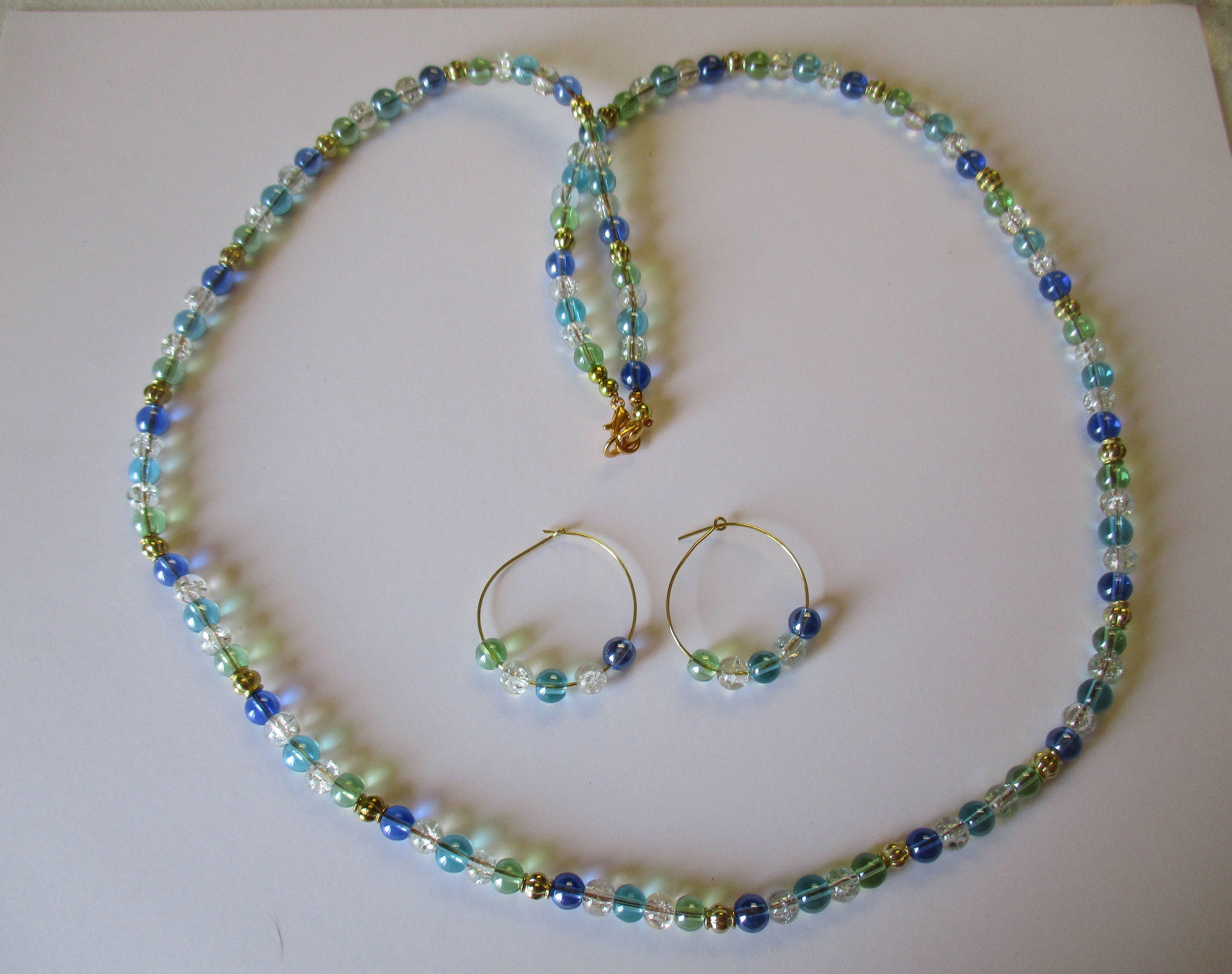 ネックレス・ペンダント Hashtag DDD Colorful bead necklace pinkcheckribbonstrand1.jpg?v=