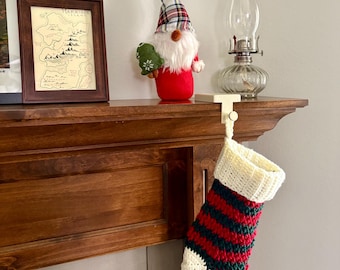 Farmhouse Crochet Christmas Stocking
