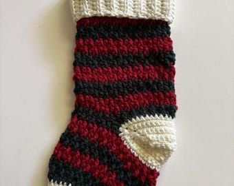 Farmhouse Crochet Christmas Stocking