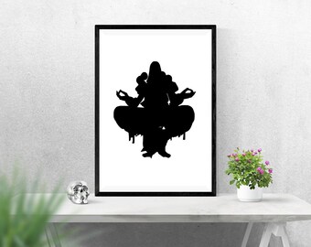 Reinhardt Silhouette Digital Print Overwatch Wall Art Gamer Etsy