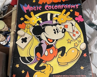 Vintage Tricky Mickey Magic Colorforms Walt Disney Productions