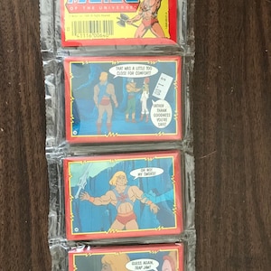 Factory Sealed 1984 Topps Masters of the Universe He-Man Rack Pack 45 Picture Cards
