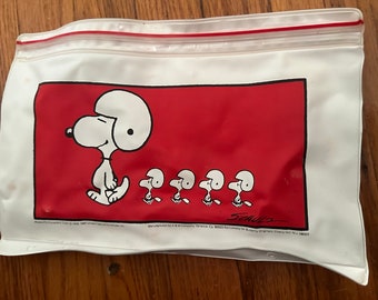 vintage Peanuts Snoopy large Pencil case