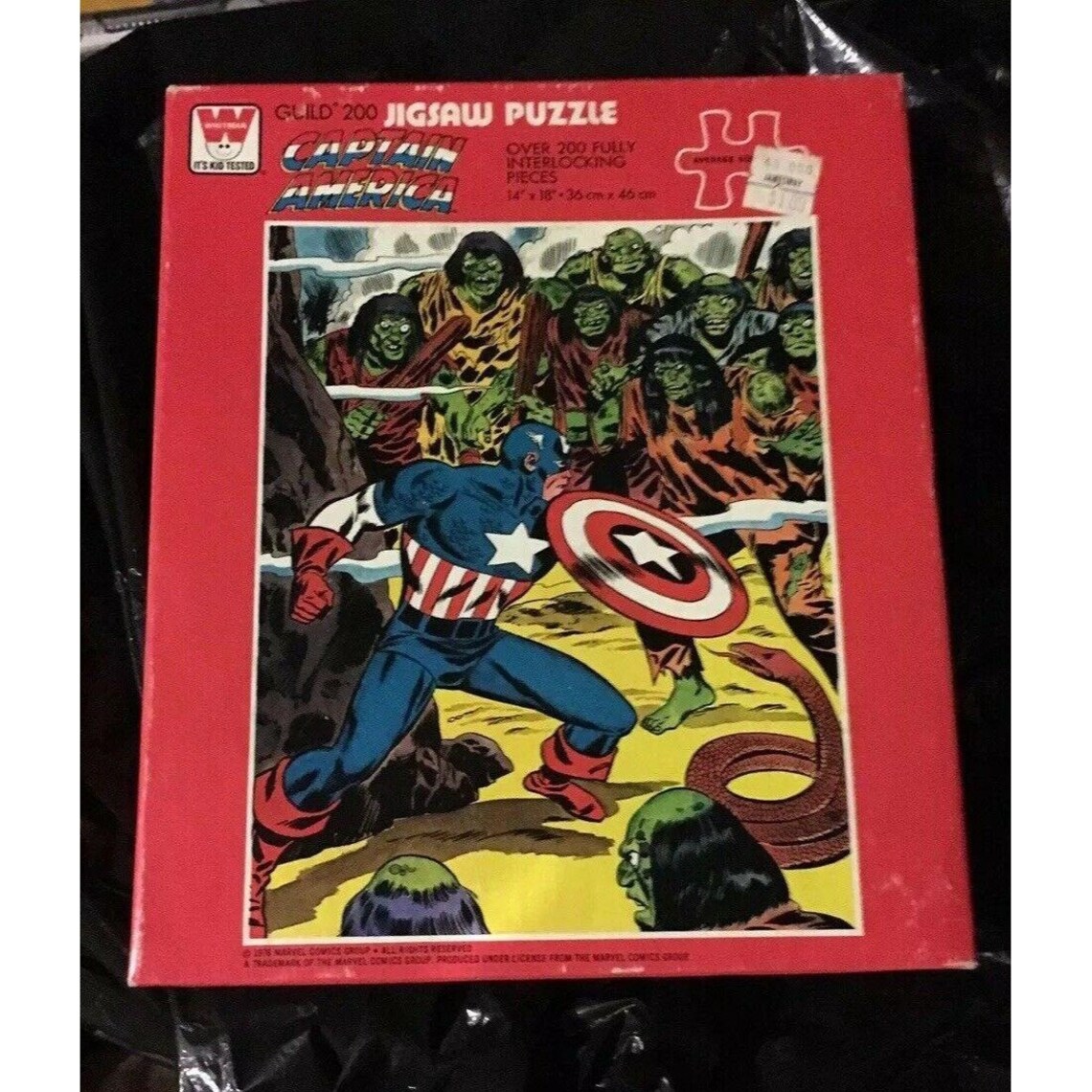 Factory Sealed Captain America 1976 Jigsaw Puzzle 200 Piece | Etsy