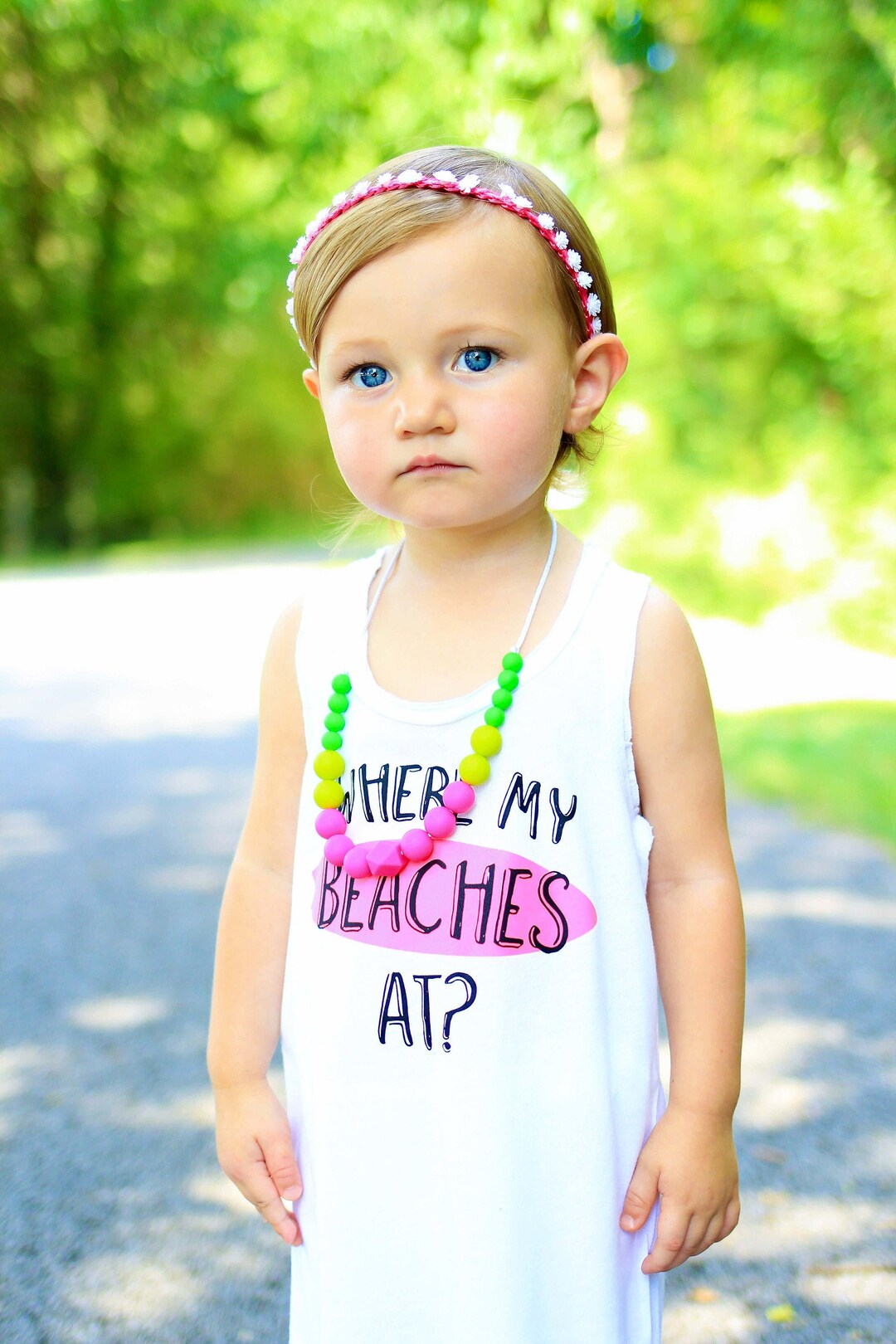 Toddler Necklace Silicone Beaded Necklace for Girls Autism Etsy