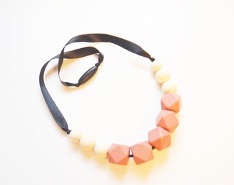 Silicone Beaded Necklace for Baby First Birthday Party  - Girls Necklace for Kids