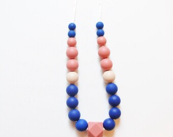 Silicone Beaded Toddler Necklace - Holiday Necklace - Kandi Necklace - Kids Jewelry
