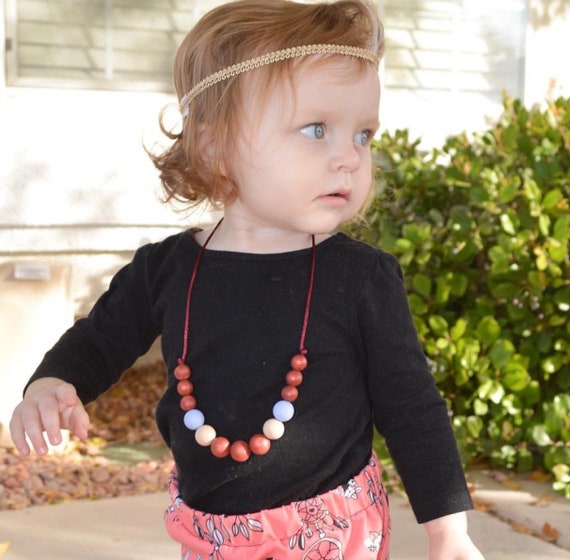 Toddler Stim Necklace Baby Girl Necklace Toddler Girl Jewelry Kids Necklace Little Girl Gift Etsy