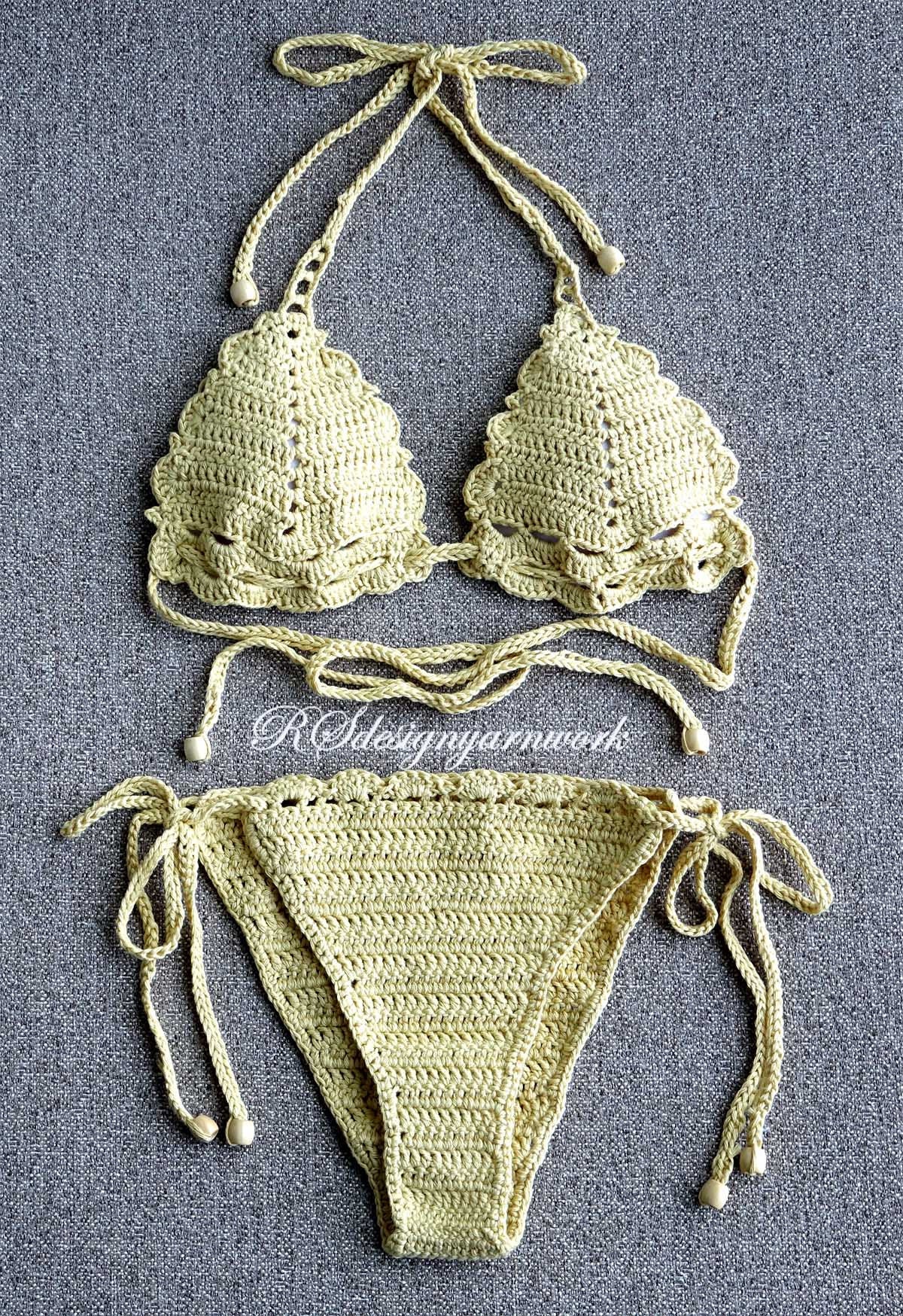 Crochet Bikini Patternbikini Set Amalia Crochet Etsy Crochet Bikini