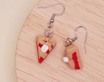Apple Pie Earrings, Miniature Food Earrings, Handmade Polymer Clay Earrings, Dessert Jewelry, Cute Foodie Gift
