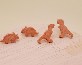Dino Chicken Nugget Earrings, Food Earrings, Snack Jewelry Gift for Her, Polymer Clay Accessory