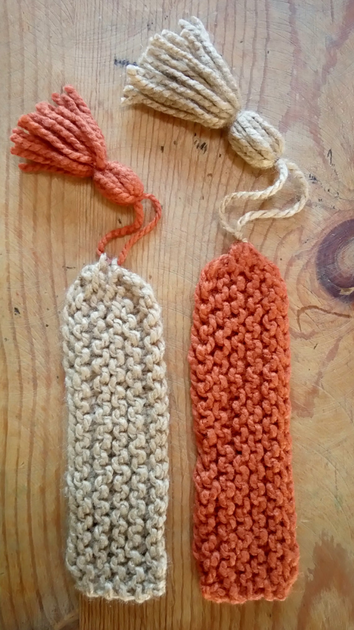 Knitted Bookmark Tutorial for Kids Etsy