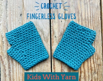 Crochet fingerless gloves pattern