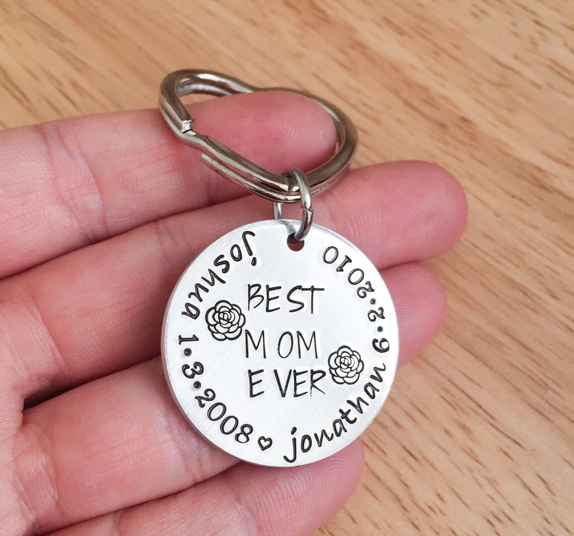 Best Mom Ever Keychain Mom Keychain Gift Mother's Day Etsy