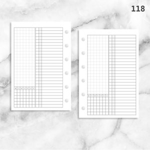 PRINTED 118: Small Monthly w/ Checklist CHOOSE SIZE