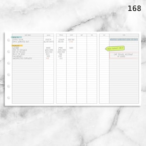 PRINTED 168: Foldout Monthly Tracker Habit Log CHOOSE SIZE