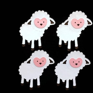 Paper Lamb, Lamb Die Cuts - Set of 4