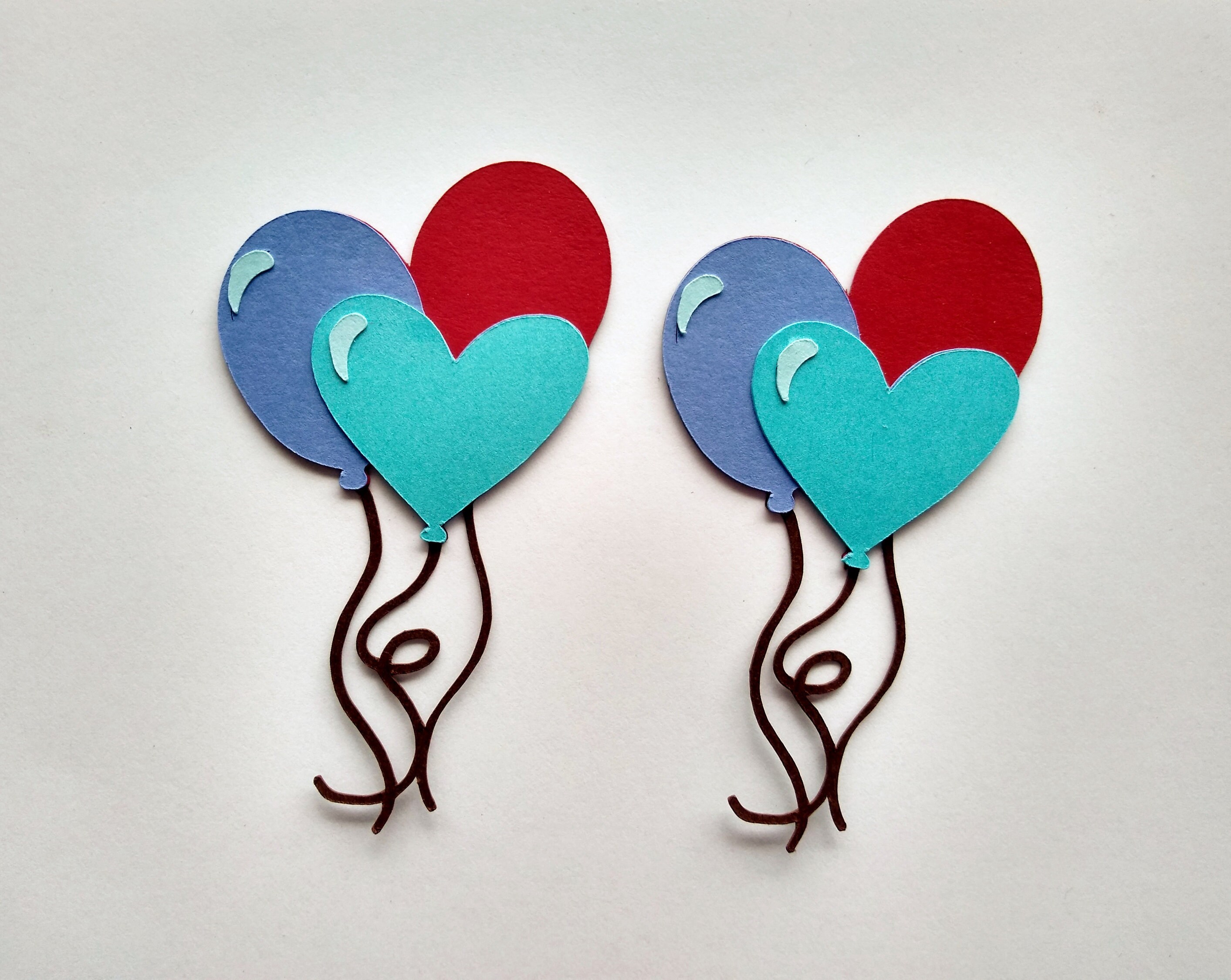 Party Balloons Balloon Die Cut Birthday Balloons Card Etsy