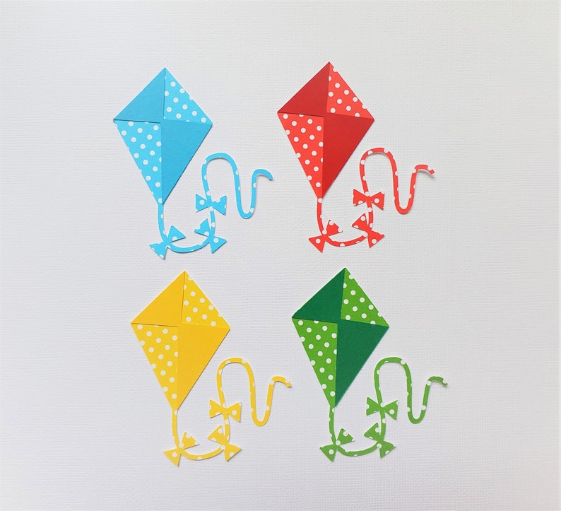 Paper Kite Kite Die Cut Kite Decoration Set of 4 Etsy