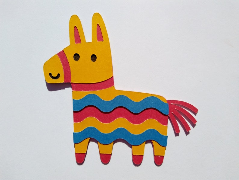 Paper Donkey Cinco De Mayo Burro Cutout Set of 4 Etsy