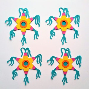 Paper Pinata, Pinata Decoration, Fiesta Decoration - Set of 4