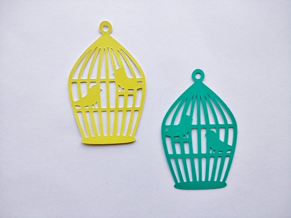 Découpe De Cage Doiseau Papier Oiseaux Oiseaux Cage Die Cut Lot De 6