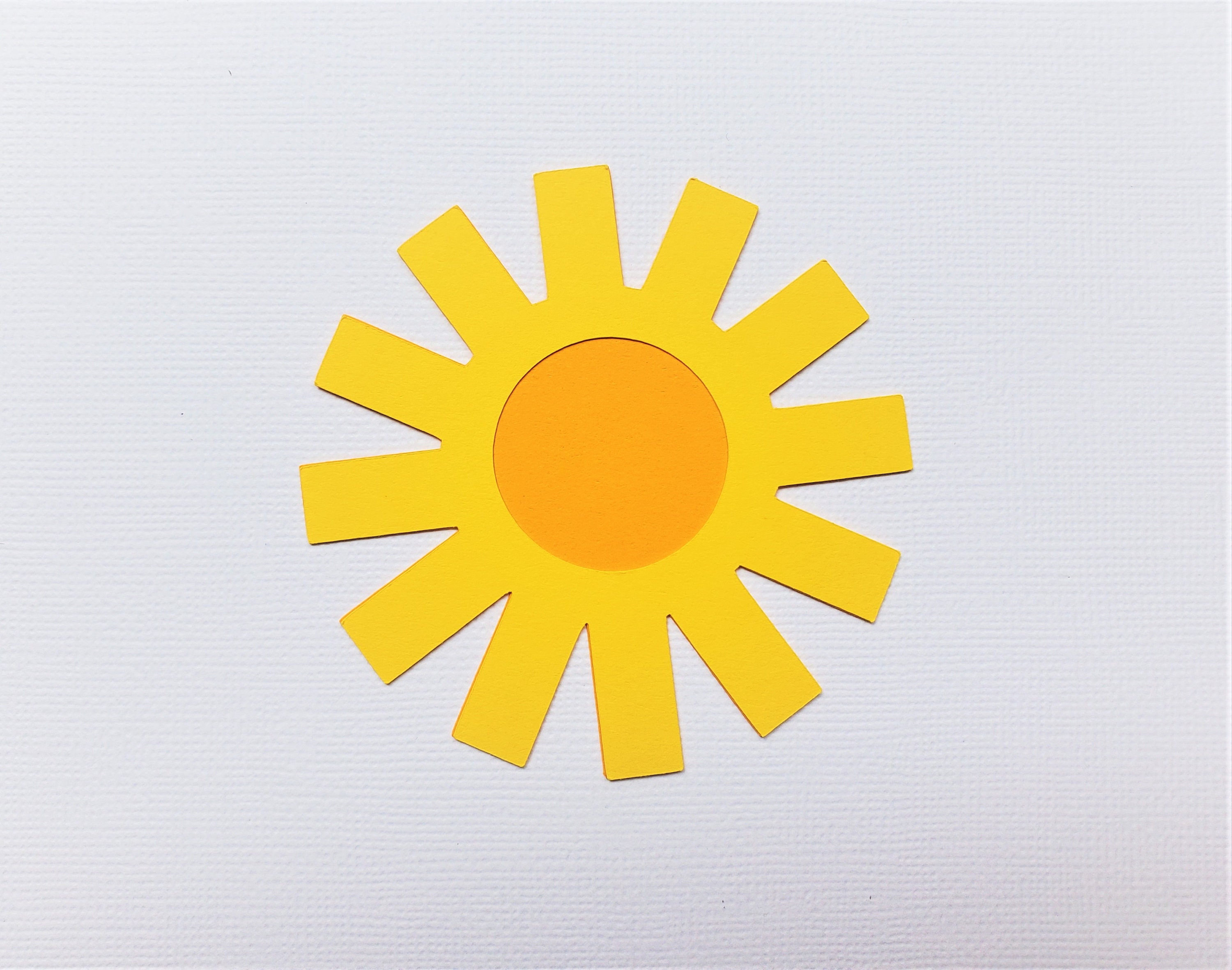 Color Changing Paper Sun Sunshine Die Cut, Paper Sun, Summer Decorations - Set of 6 - Etsy