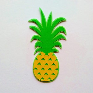 Pineapple Decoration, Pineapple Die Cut - Set of 6