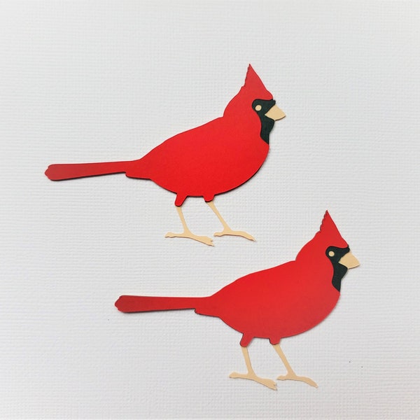 Cardinal Die Cut, Red Cardinal- Set of 6