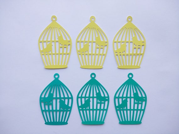 Bird Cage Cutout Paper Birds Die Cut Image 0