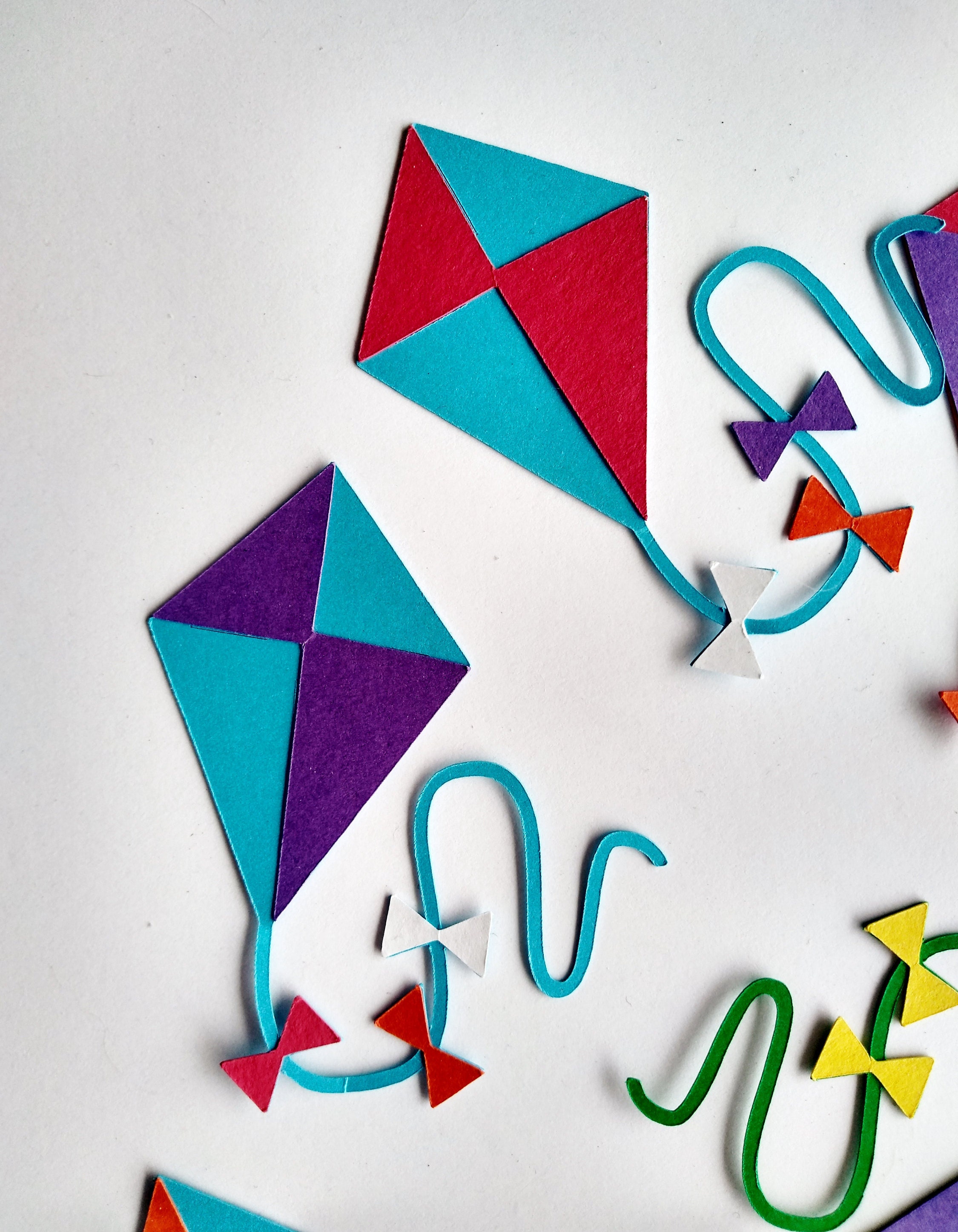 Kite Die Cut Paper Kites Kite Decorations Mary Poppins Kite Etsy