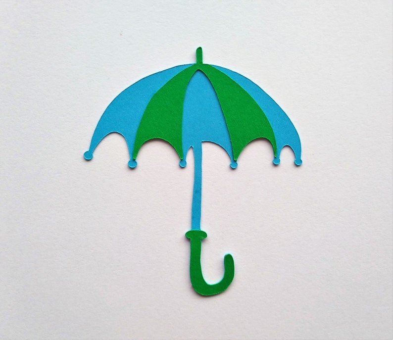 Umbrella Die Cut Umbrella Decoration Umbrella Cutout Set Etsy